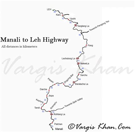 manali-to-leh-road-map-with-distances-vargis-khan - Vargis Khan