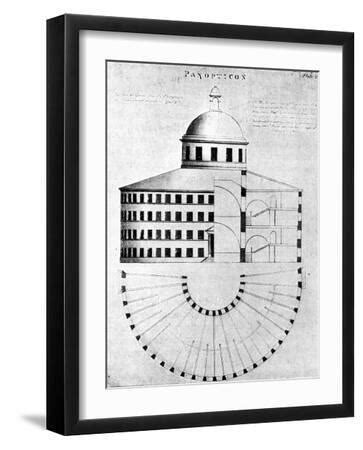 'Panopticon -Prison Design by Jeremy Bentham' Photographic Print ...