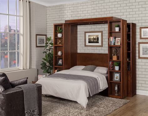 Oak Design Corp San Marino Library Wall Hide-away Bed | Stewart Roth ...