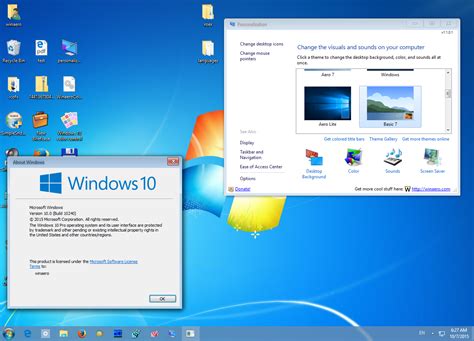 Get Windows 7 theme for Windows 10 - Winaero