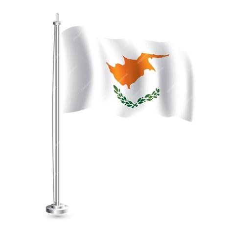 Premium Vector | Cypriot flag isolated realistic wave flag of cyprus ...