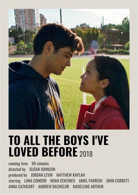 TO ALL THE BOYS I'VE LOVED BEFORE MOVIE POSTER | Movie poster wall, Iconic movie posters ...