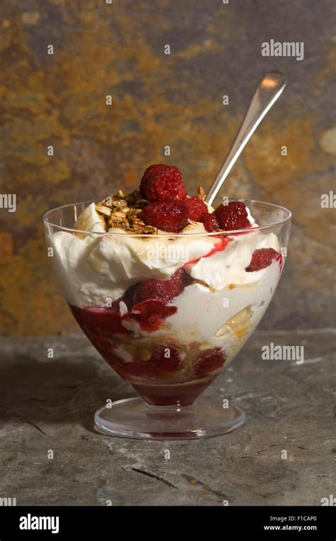 Traditional Scottish Burns Night dessert of cranachan Stock Photo - Alamy