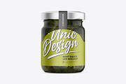 Mint Sauce Jar Mockup, a Product Mockup by UnicDesign