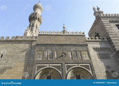 Al-Azhar Mosque, Cairo, Egypt Stock Photo - Image of sightseeing, islam ...