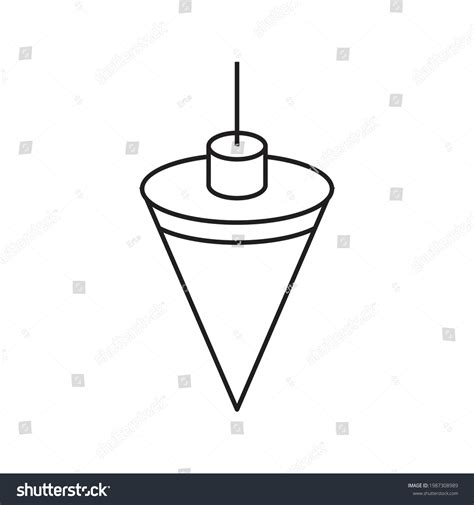 Plumb Bob Icon Design Vector Illustration Stock Vector (Royalty Free) 1987308989 | Shutterstock