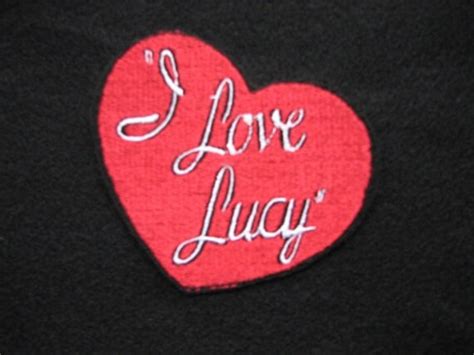 I Love Lucy Heart Logo Iron on No Sew Embroidered Patch