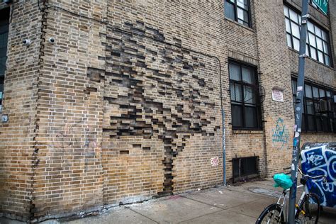 Trees Grow from Bricks and a Storefront on the Streets of New York by Pejac — Colossal