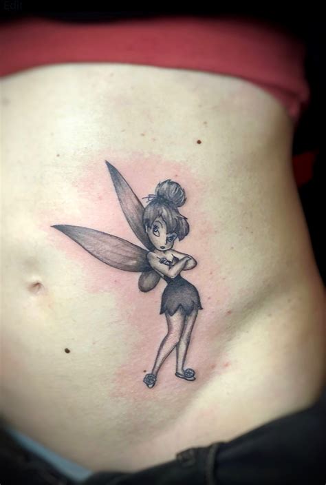 Tinkerbell Flying Silhouette Tattoo