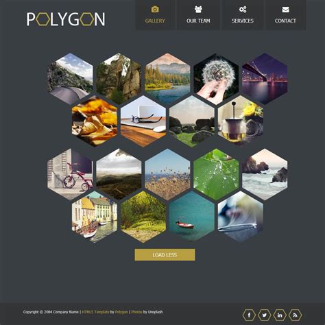 templatemo 400 polygon | Free html website templates, Free website ...