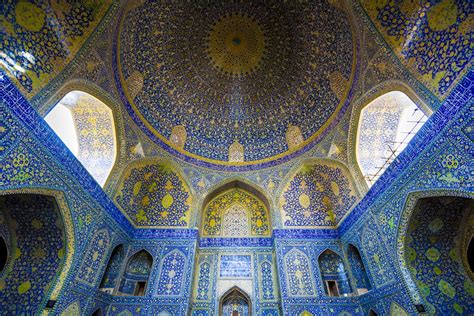 Photographer Captures Dazzling Beauty of Isfahan Mosque Ceilings