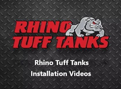 Rhino Tuff Tank's Installation Videos – CHS Petroleum