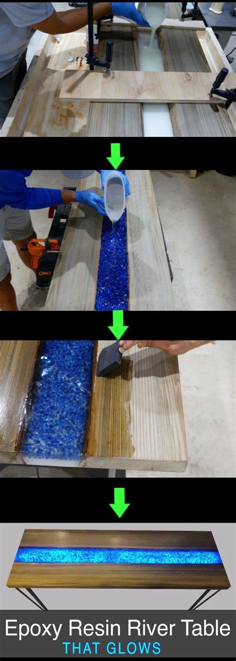 How to Make an Epoxy Resin River Table - Pahjo Designs