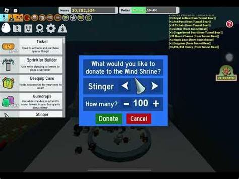 Donating 100 stingers to wind shrine in BSS. (Don’t try it) - YouTube