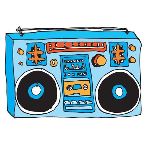 Boombox Drawing | Boombox drawing, Clip art, Boombox