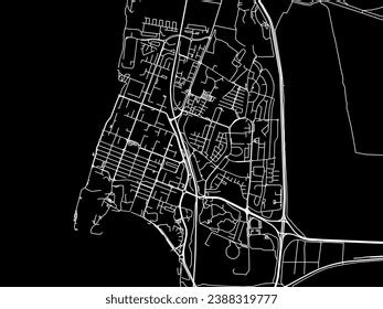 Vector City Map Acre Israel White Stock Vector (Royalty Free ...