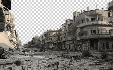 Messy war ruins, city ruins, abandoned buildings, construction site png | Klipartz