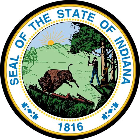 Great Seal of State of Indiana Mouse Pad – American Plaque Company ...