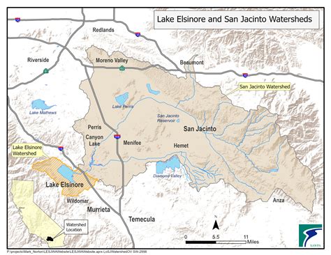 San Jacinto River Map - Alexia Lorraine