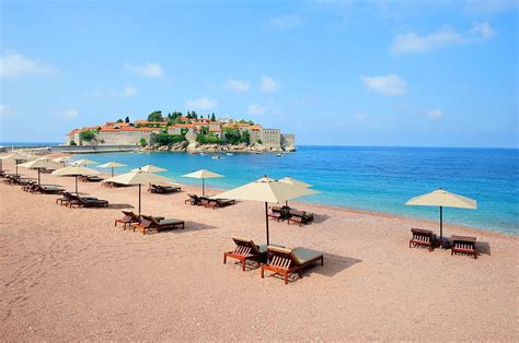 Beach Near Sveti Stefan Island In Montenegro Italy Travel, Travel Usa, Europe Travel, Europe ...