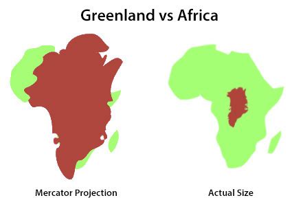 Greenland vs Africa Mercator Projection – Geoff Boeing