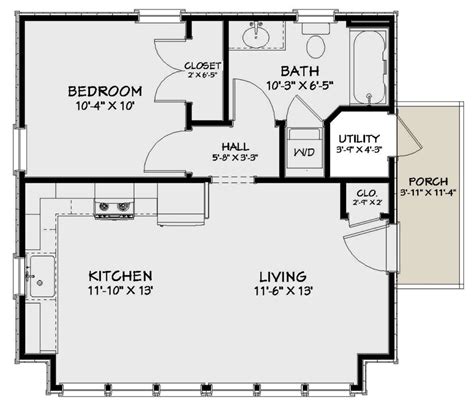 1 Room House Plan With Bathroom: A Budget-Friendly Option - HOMEPEDIAN