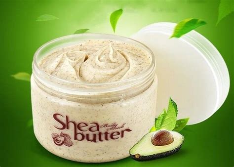 Shea Butter Cream Natural Exfoliating Body Scrub For Sensitive Skin ...