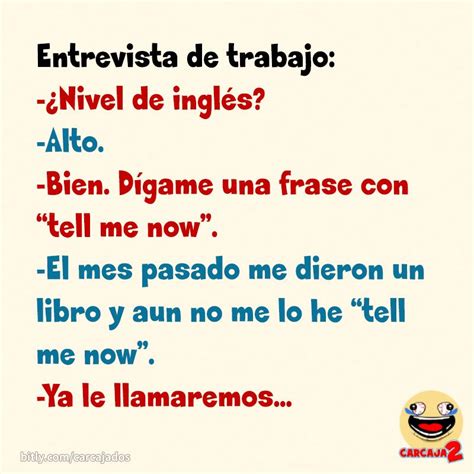 Chiste: Nivel de inglés | Chistes, Chistes divertidos, Chistes cortos