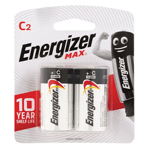 Energizer Battery Max E93 C 2 Pack | Healthylife