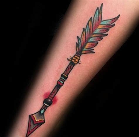 50 Traditional Arrow Tattoo Designs For Men - Archery Ideas