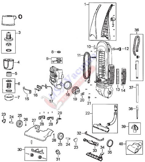 Bissell 3576 Cleanview II Bagless Upright Vacuum Parts | USA Vacuum