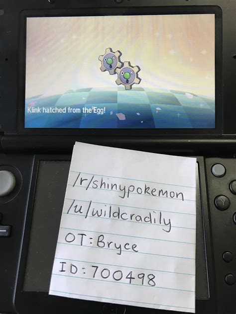 [7] Wanted! Shiny Klink after just 29 eggs! (MM + SC) : r/ShinyPokemon