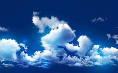 Blue Sky With Clouds Wallpaper (56+ images)