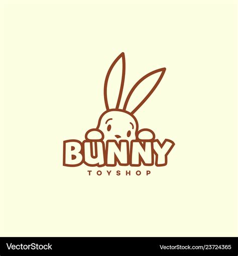 Bunny logo Royalty Free Vector Image - VectorStock