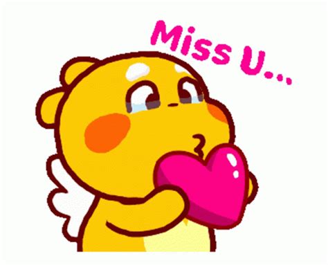 Qoobee Miss You GIF - Qoobee MissYou Heart - Discover & Share GIFs