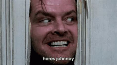 Heres Johnney Jack Nicholson GIF - Heres Johnney Jack Nicholson The Shining - Discover & Share GIFs