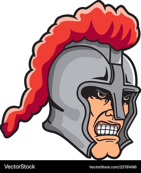 Knight head logo mascot Royalty Free Vector Image