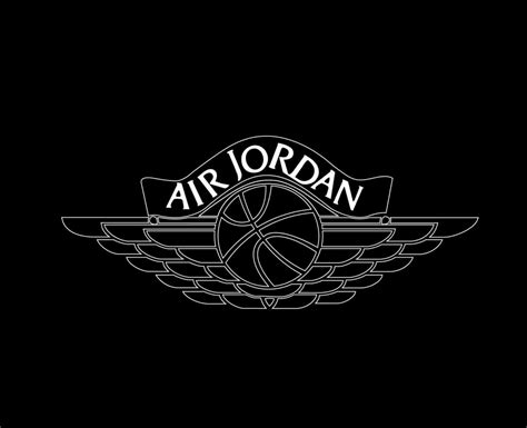 Air Jordan Logo Brand Symbol White Design Clothes Sportwear Vector ...