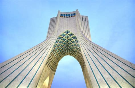 Azadi Tower Located at Azadi Square, in Tehran, Iran Stock Photo ...