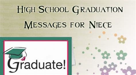 High School Graduation Messages for Niece