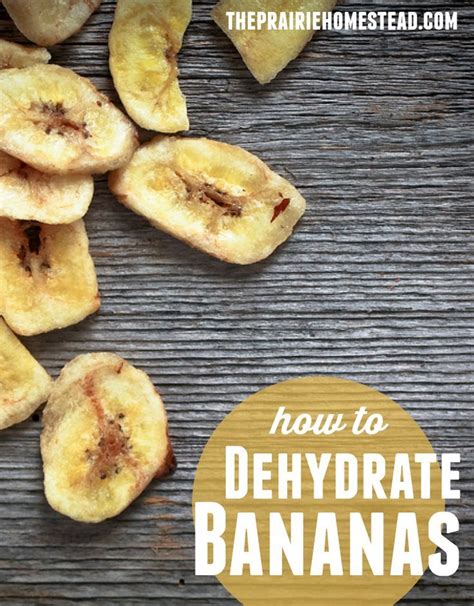 Dehydrating Bananas | The Prairie Homestead | Dehydrator, Canning ...