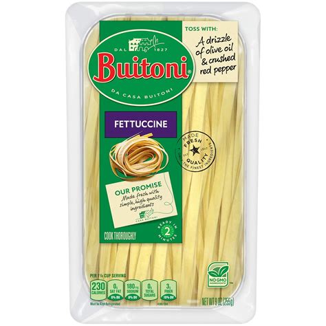 BUITONI Fettuccine Refrigerated Pasta 9 oz. Pack: Amazon.com: Grocery & Gourmet Food