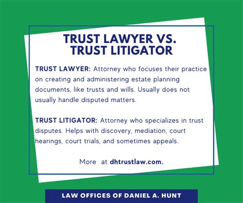 What's the Difference Between a Trust Lawyer and a Trust Litigator?