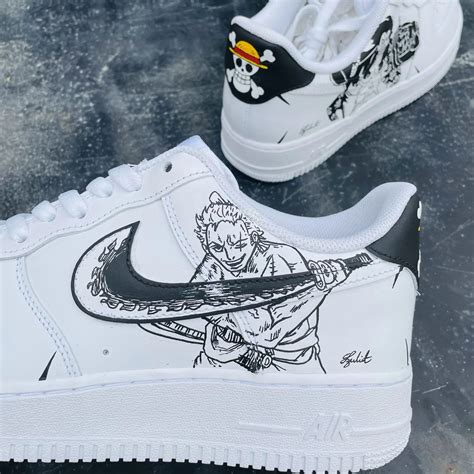 One Piece - Luffy x Zoro Air Force 1 Custom, Custom Sneakers, Air Force ...