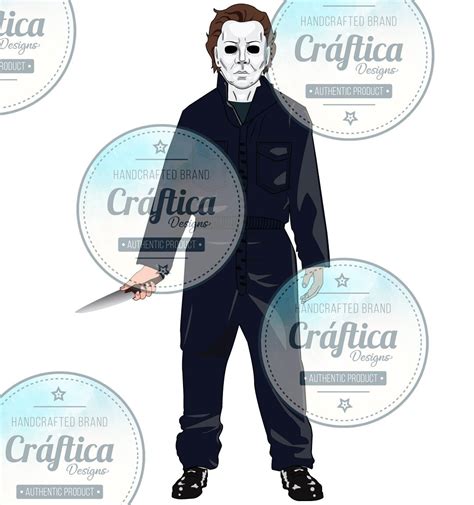 Michael Myers PNG Halloween Cartoon Digital Image - Etsy Denmark