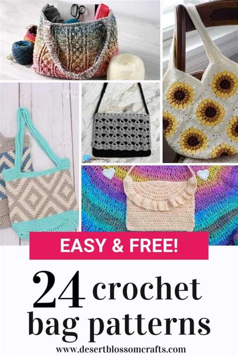 30 Amazing Crochet Bag Patterns of All Kinds - (Free!)