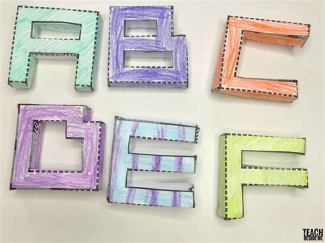 Printable 3D Letters of the Alphabet - Teach Beside Me