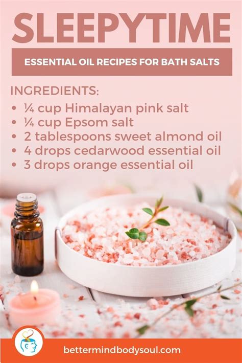 21 Essential Oil Recipes for Bath Salts | Bath salts diy recipes, Diy bath salts with essential ...