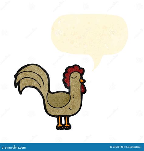 Cartoon chicken clucking stock vector. Illustration of drawn - 37570148