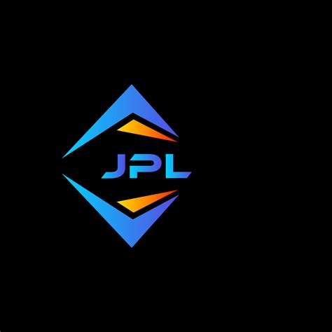 JPL abstract technology logo design on Black background. JPL creative ...